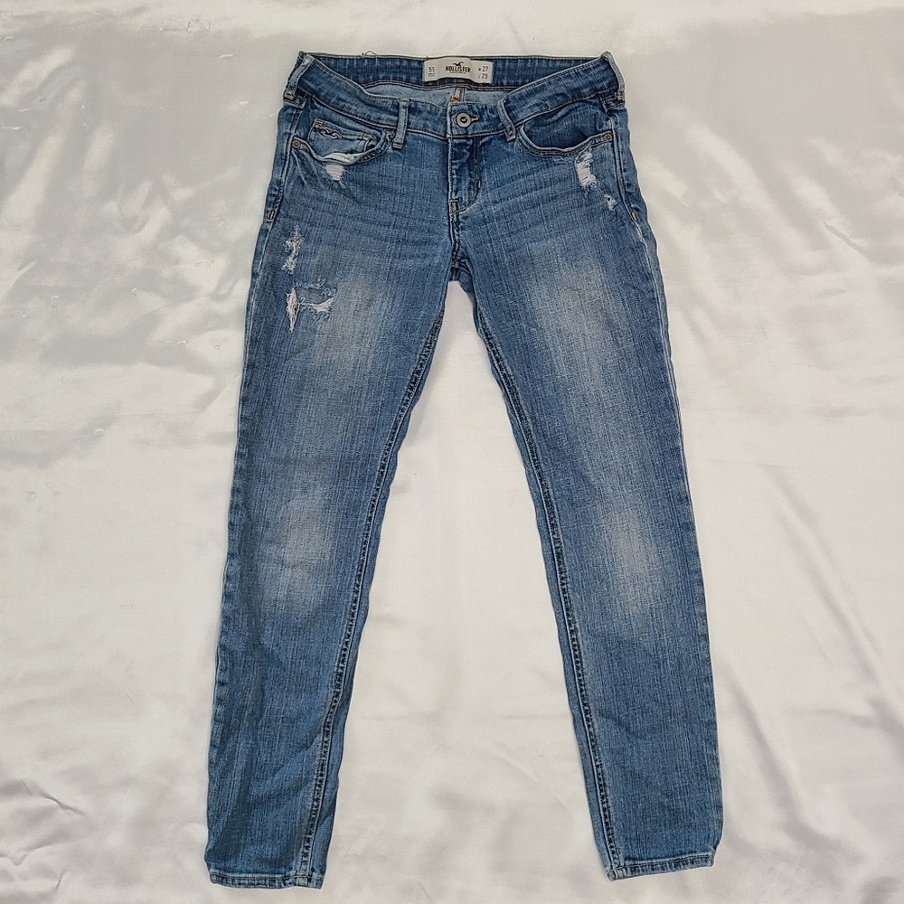 Hollister Ladies Juniors Low Rise Skinny Jeans - Small Size 5, W 27 L 29